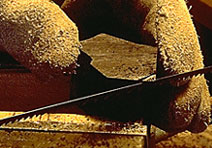 Sawing African Blackwood for "Rat"